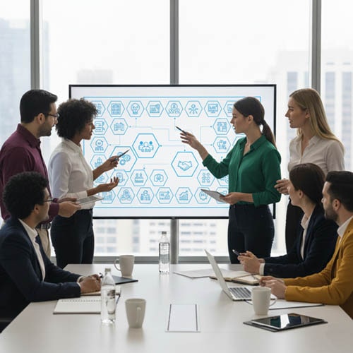 Implementación de PMO en empresa - Arelis Bastidas Consulting</p>
<p>Imagen 2 — antes de la sección "Beneficios Tangibles"